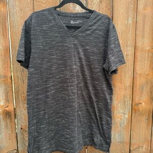 UNDER ARMOUR Men’s Black Gray Heather V-Neck Short Sleeve T Shirt Size XL
